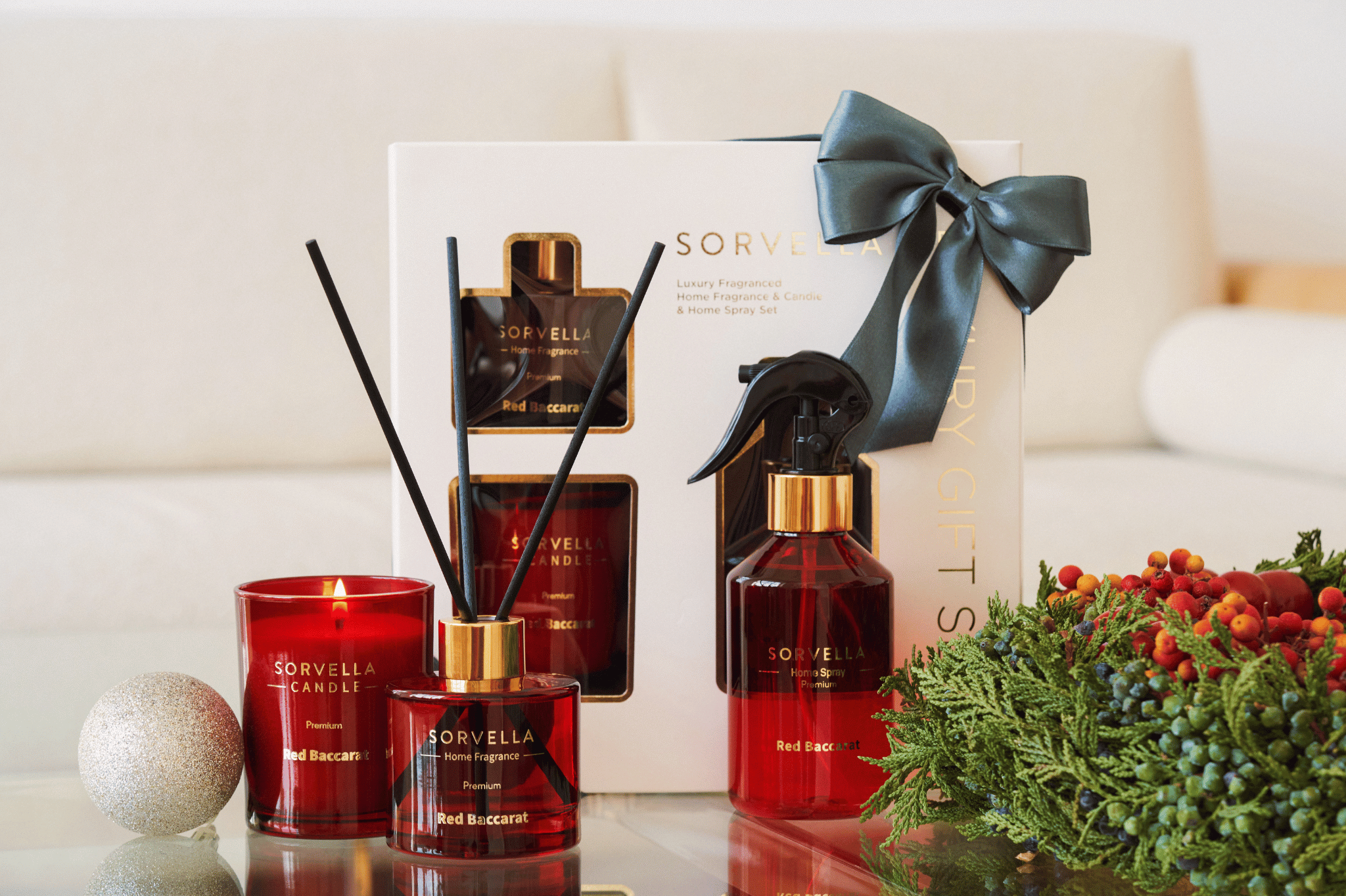 ლუქს კლასის სასაჩუქრე ნაკრები Red Baccarat